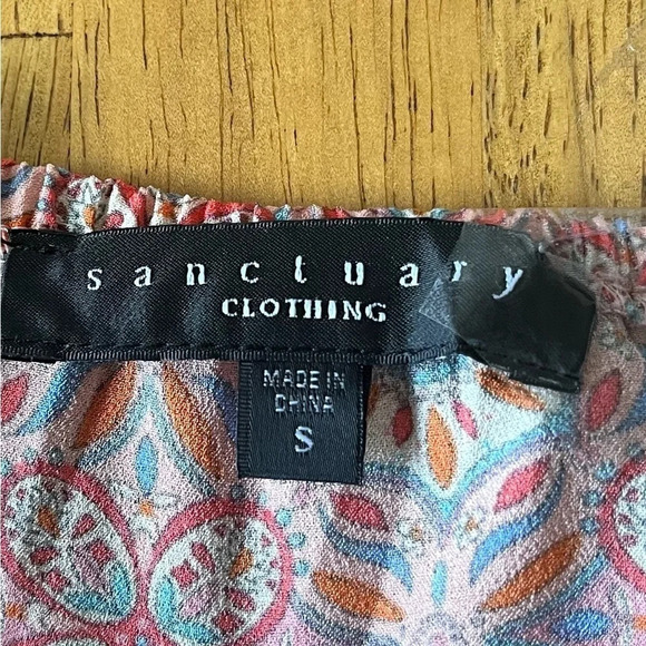 Sanctuary peasant style top, size Small - Picture 3 of 4